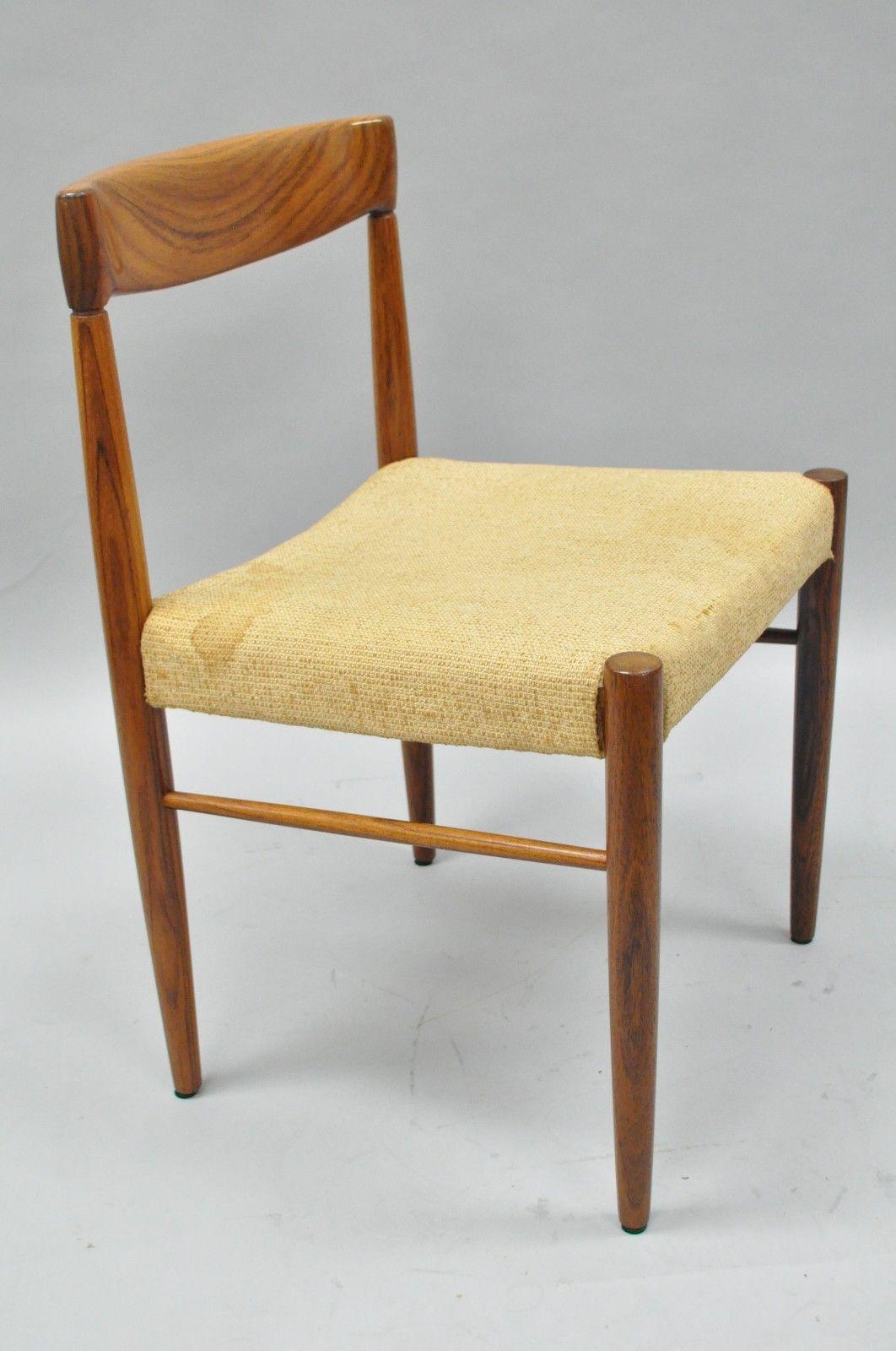 Mid-Century Modern Vintage HW Klein for Bramin Midcentury Danish Modern Rosewood Dining Side Chair