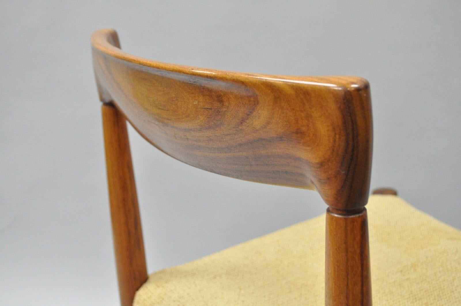 Vintage HW Klein for Bramin Midcentury Danish Modern Rosewood Dining Side Chair In Good Condition In Philadelphia, PA