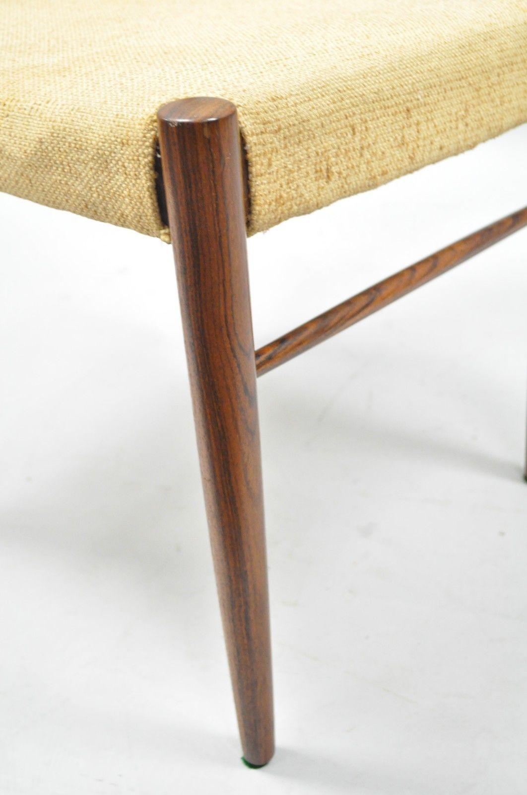 20th Century Vintage HW Klein for Bramin Midcentury Danish Modern Rosewood Dining Side Chair