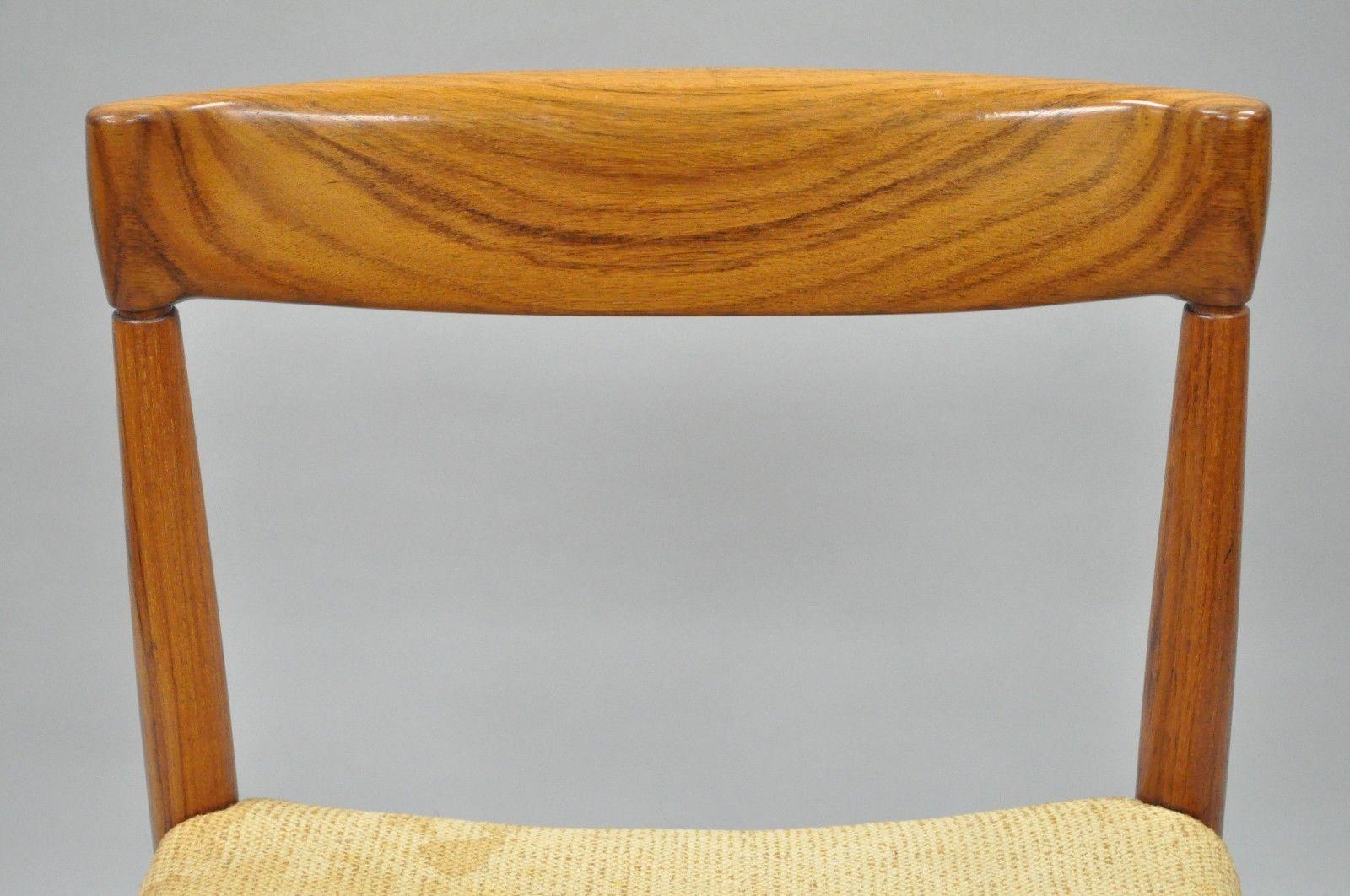 Wood Vintage HW Klein for Bramin Midcentury Danish Modern Rosewood Dining Side Chair