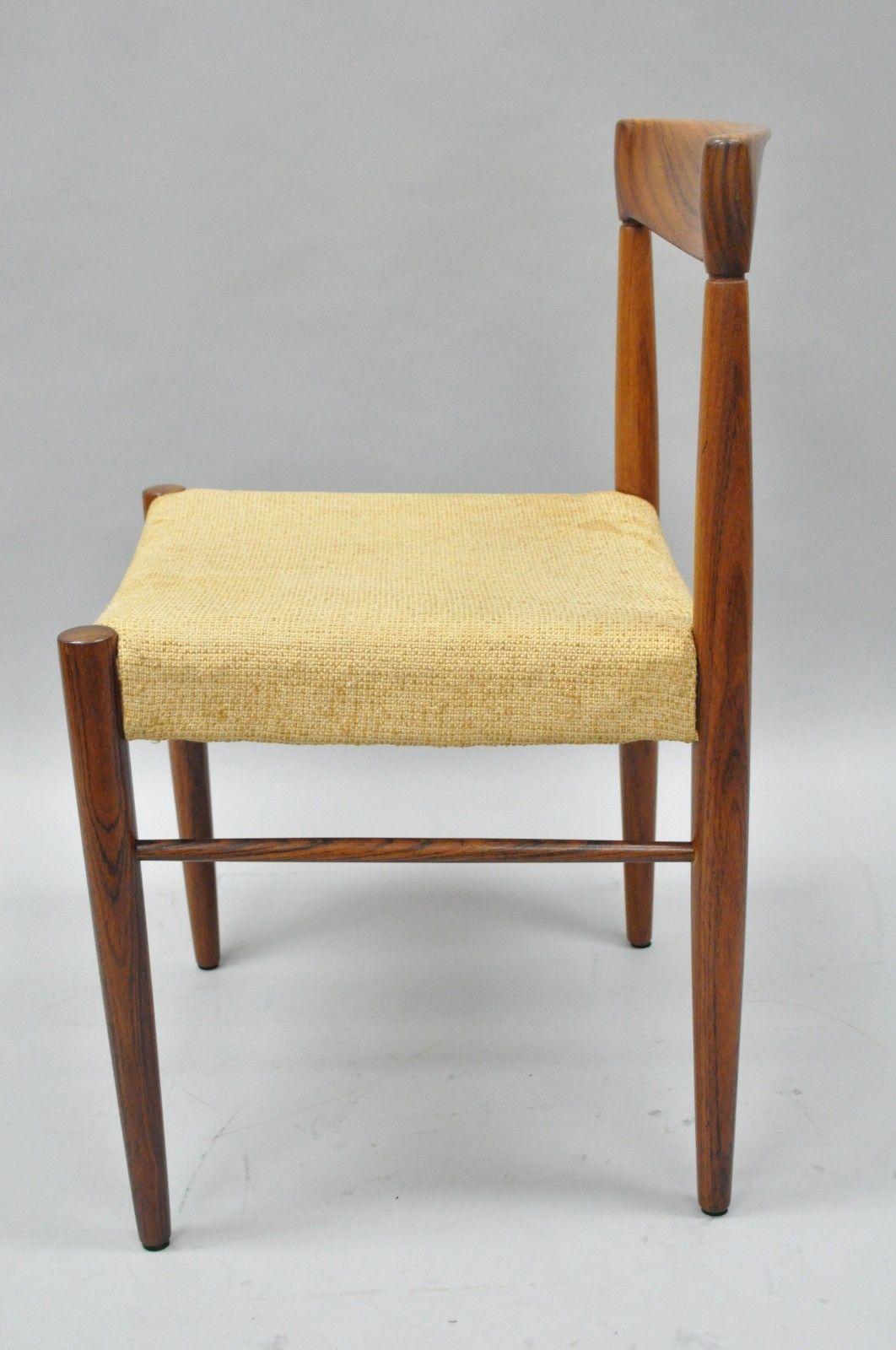 Vintage HW Klein for Bramin Midcentury Danish Modern Rosewood Dining Side Chair 2