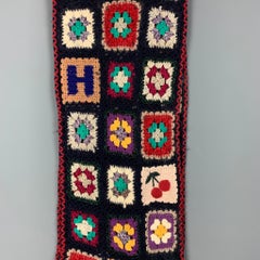 Vintage HYSTERIC GLAMOUR Mehrfarbiger Patchwork-Häkelschal