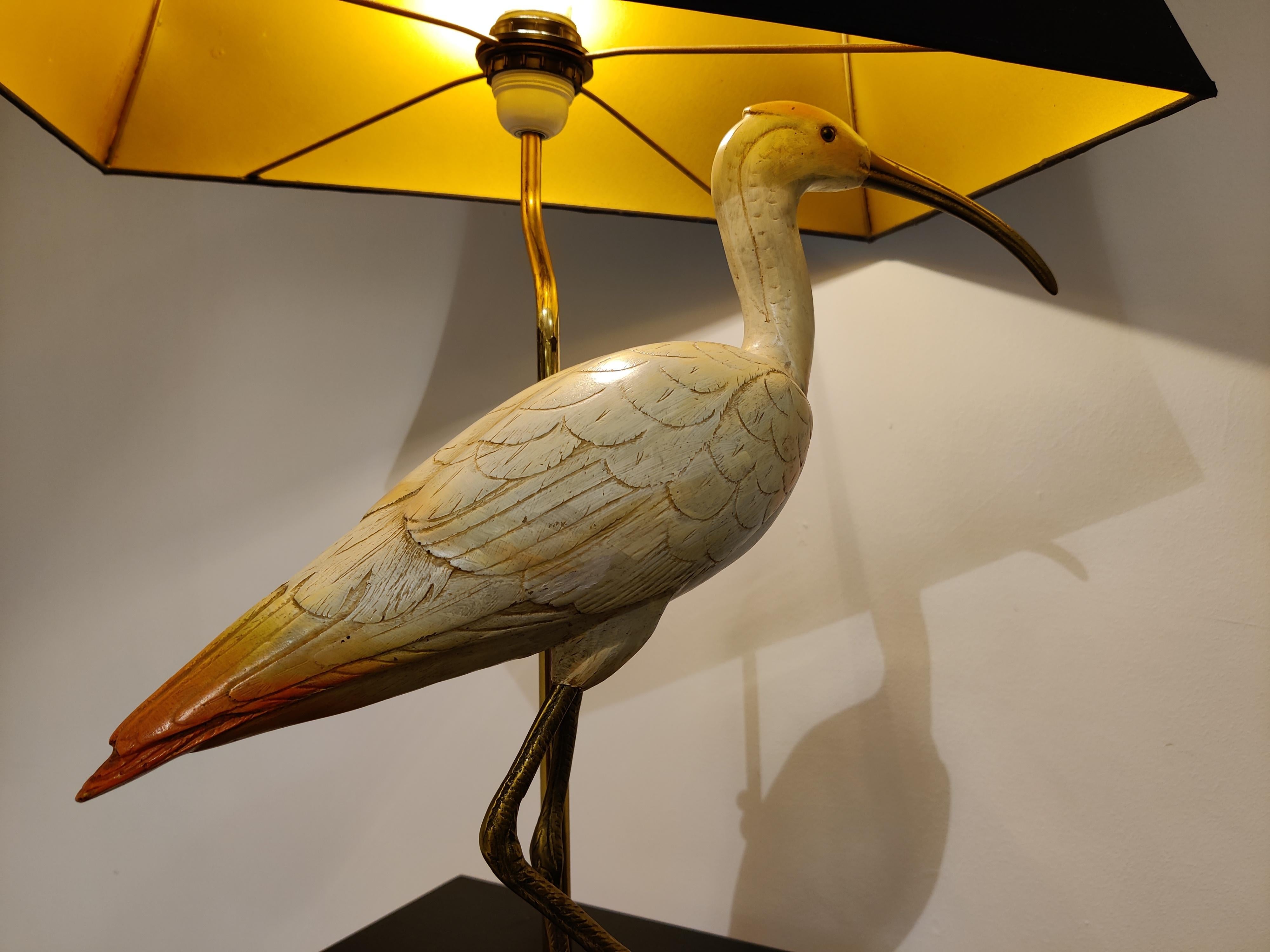 Brass Vintage ibis Lamp by Elli Malevolti for Artiflex, 1970s