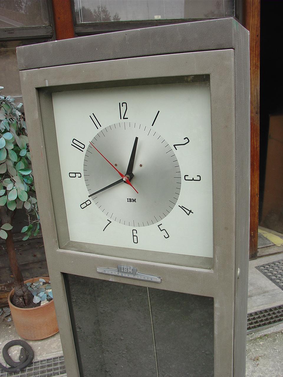 Vintage Ibm Master Long Clock Electro Mechanical Pendulum 1960 For Sale 6