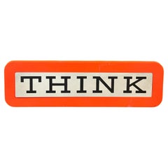 Vintage IBM "Think" Sign