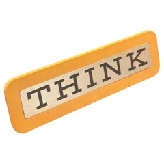 Vintage IBM "Think" Sign