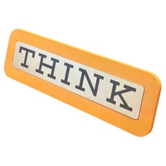 Vintage IBM "Think" Sign