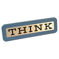 Cartello "Think" IBM vintage con pad
