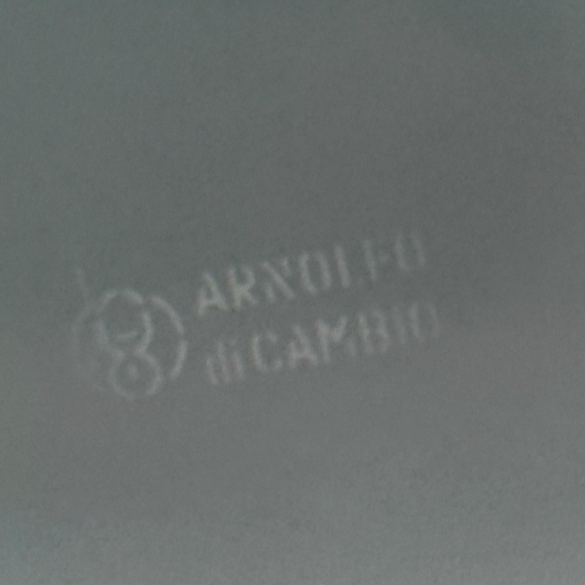 Seau à glace Arnolfo Di Cambio en cristal et métal, design italien des années 80 Bon état - En vente à San Benedetto Del Tronto, IT