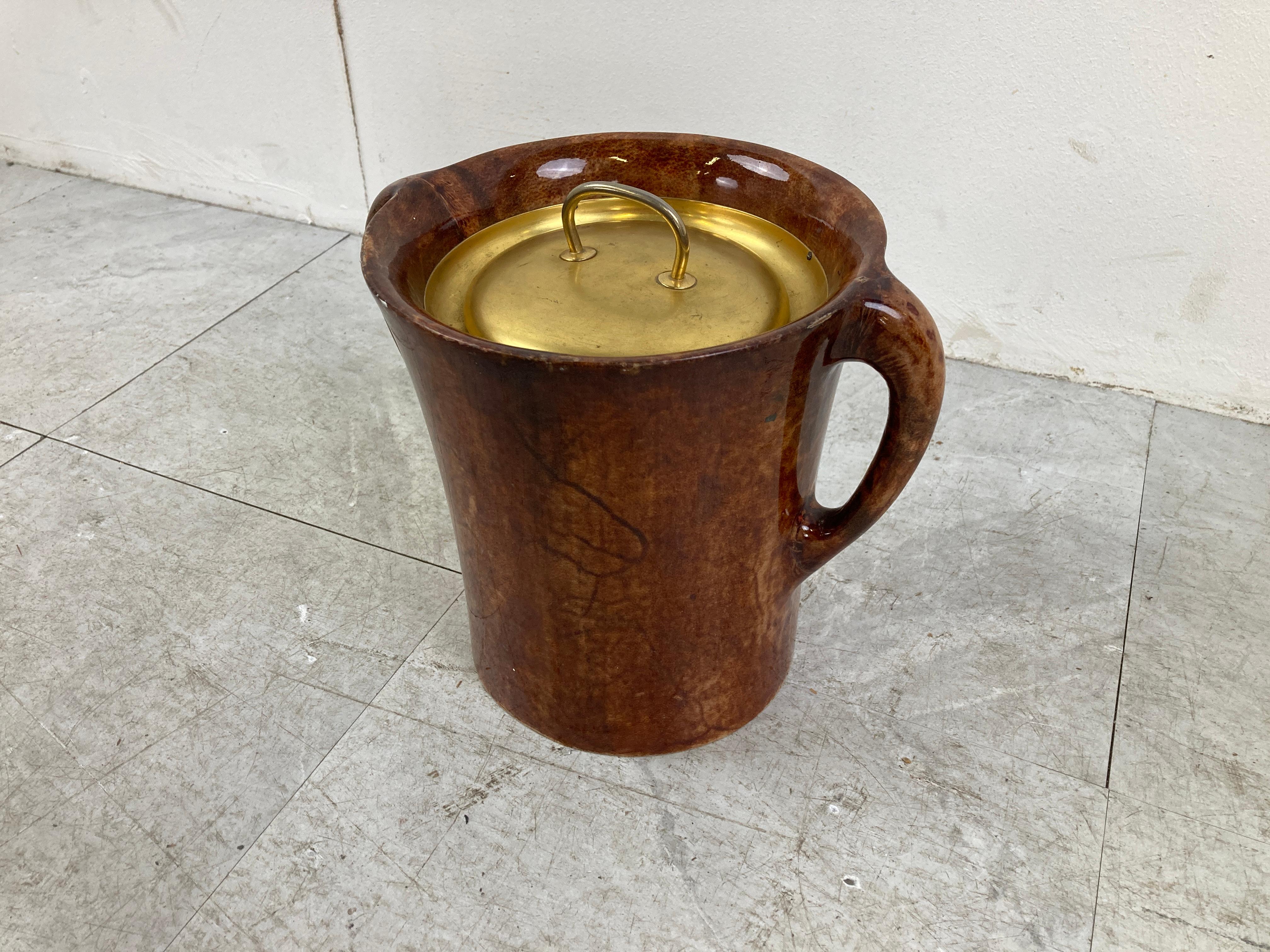 Vintage Ice Bucket by Aldo Tura, 1960s In Good Condition For Sale In HEVERLEE, BE