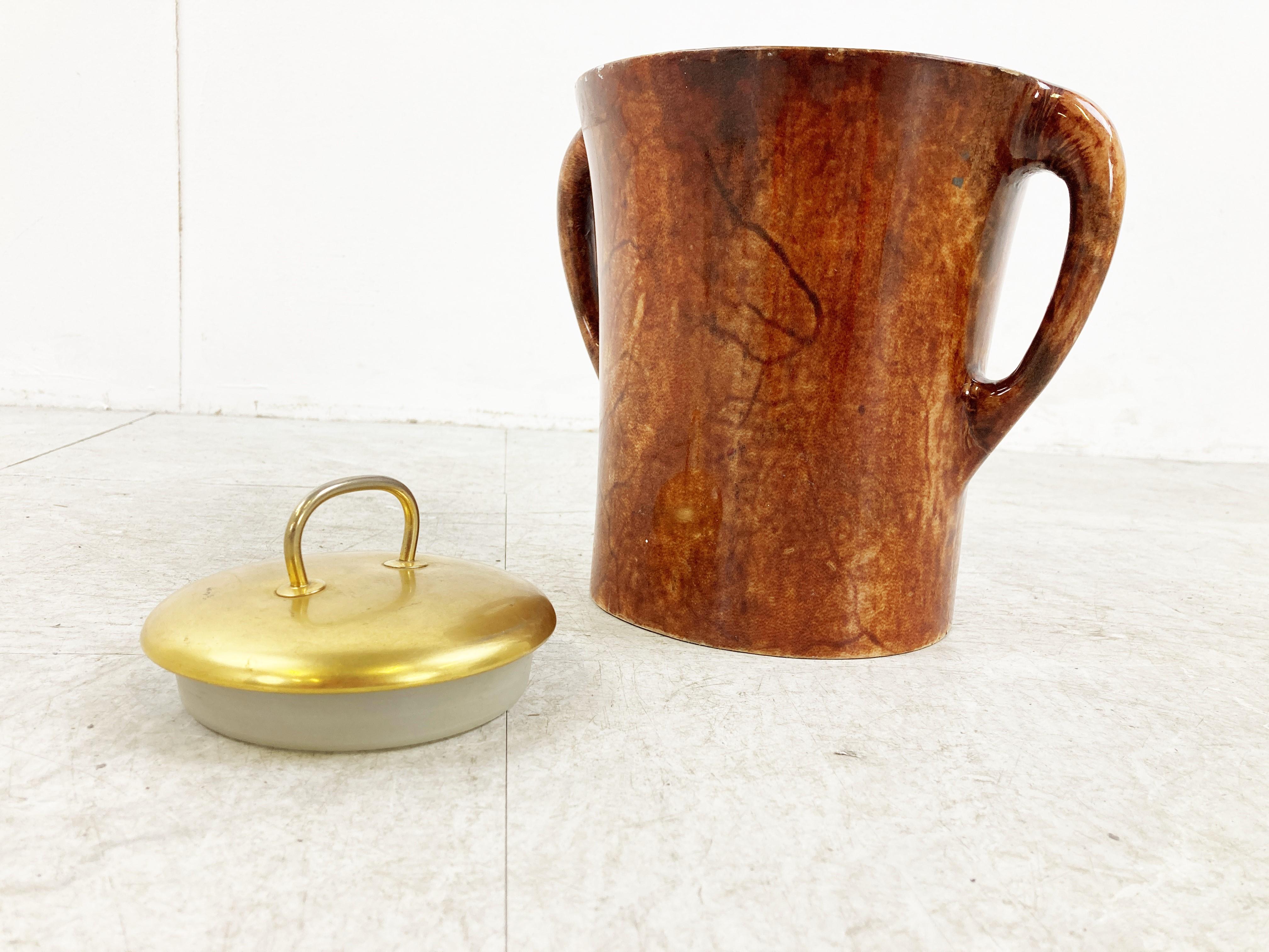 Vintage Ice Bucket by Aldo Tura, 1960s For Sale 1