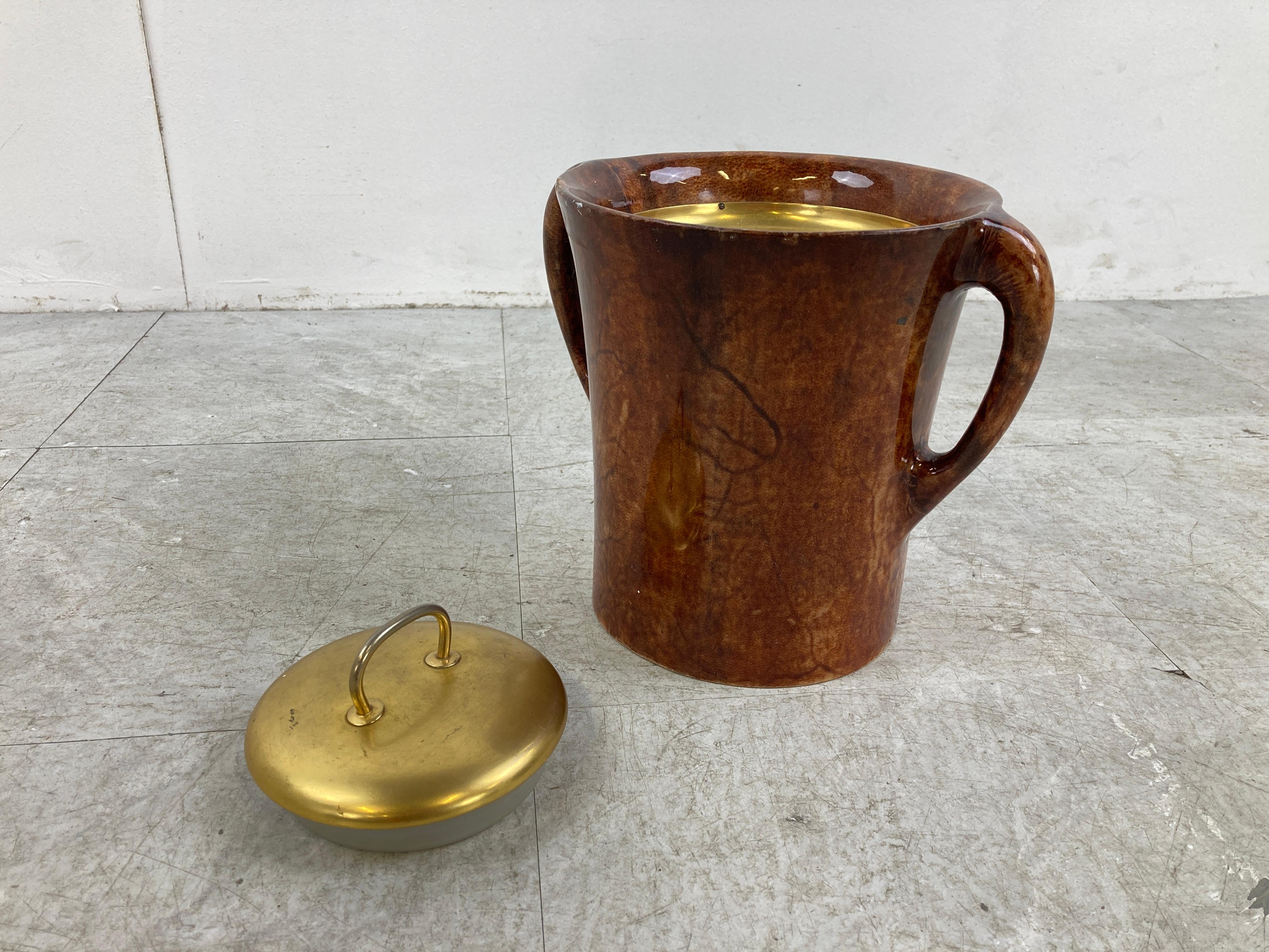 Vintage Ice Bucket by Aldo Tura, 1960s For Sale 2
