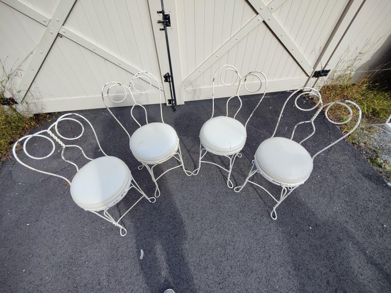 Vintage Ice Cream Parlor Chairs For Sale at 1stDibs