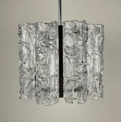 Original Murano Ice glass chandelier by AV Mazzega, Italy 1970s