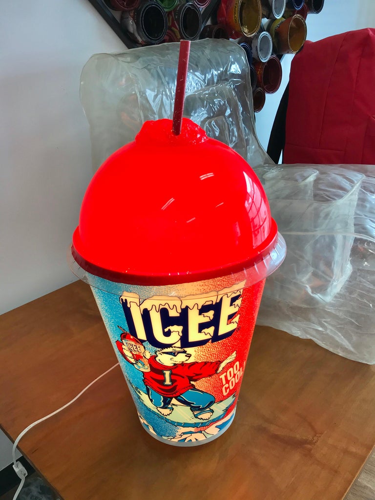 Vintage Icee Light Up Display Cup at 1stDibs icee lamp, icee cups for
