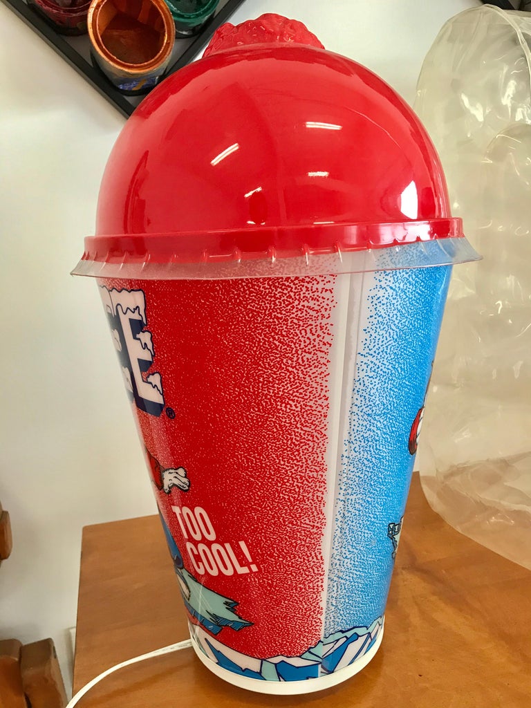 Vintage icee light up display cup at 1stdibs icee lamp icee cups for