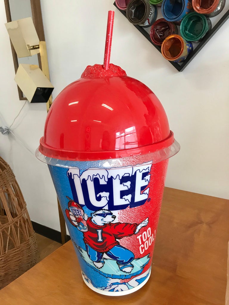 Vintage Icee Light Up Display Cup at 1stDibs icee lamp, icee cups for