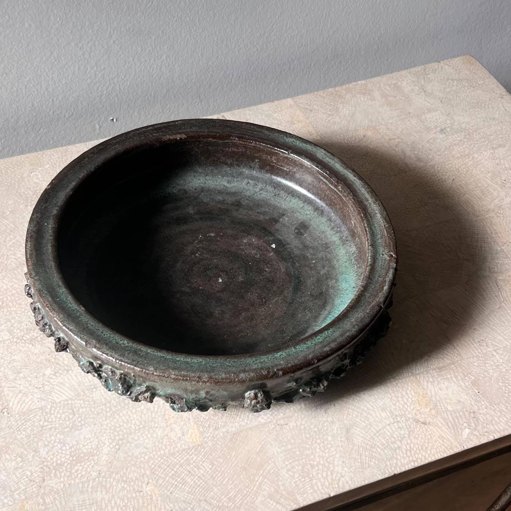 Vintage Icelandic Glit Lava ceramic ashtray, 20th century 9