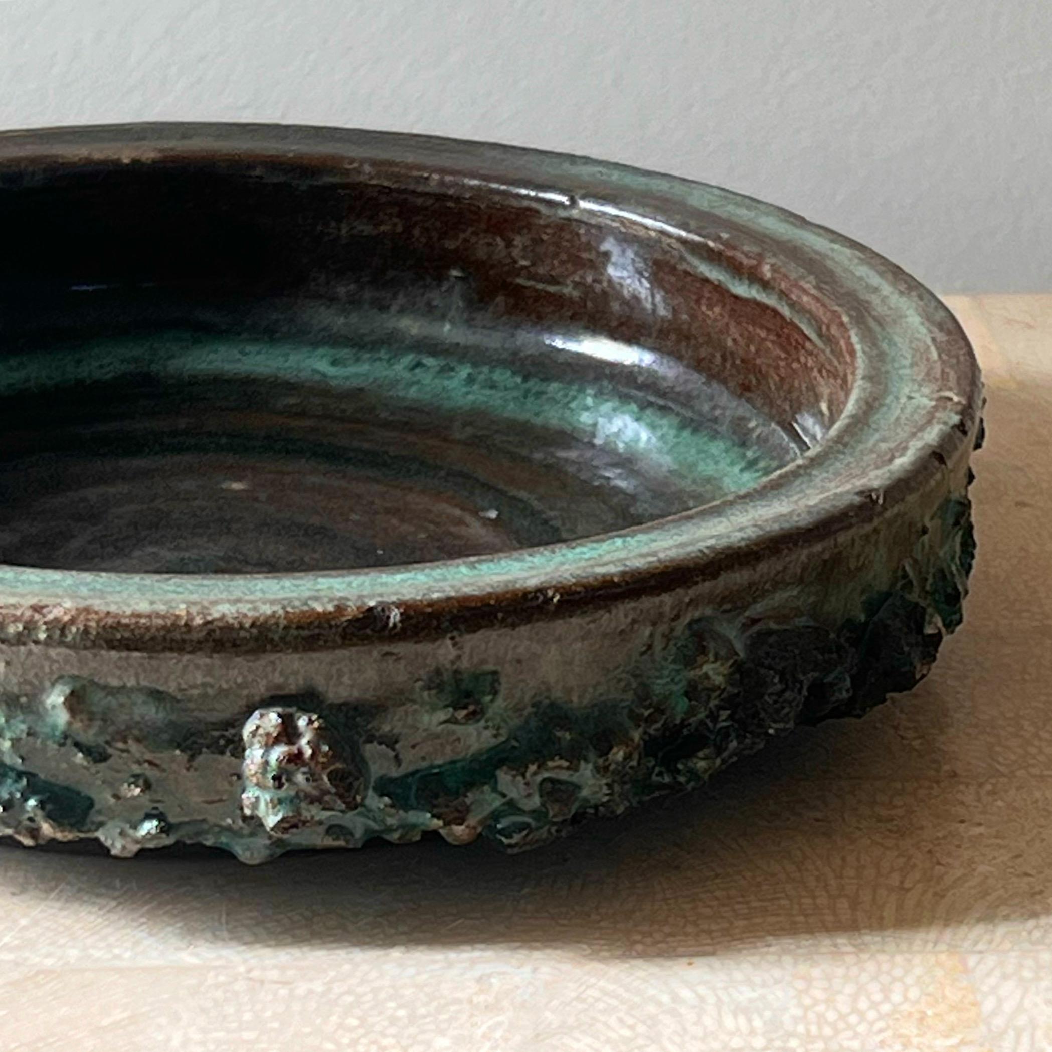 Ceramic Vintage Icelandic Glit Lava ceramic ashtray, 20th century