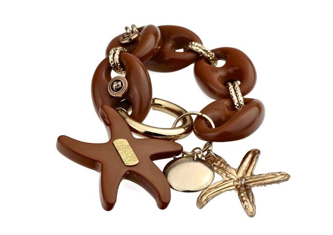 Vintage Iconic 1992 GIANNI VERSACE Medusa Starfish Bracelet 4