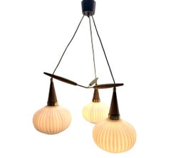 Vintage iconic 3 Globes Cascade lamp by Massive Belgium 1960s