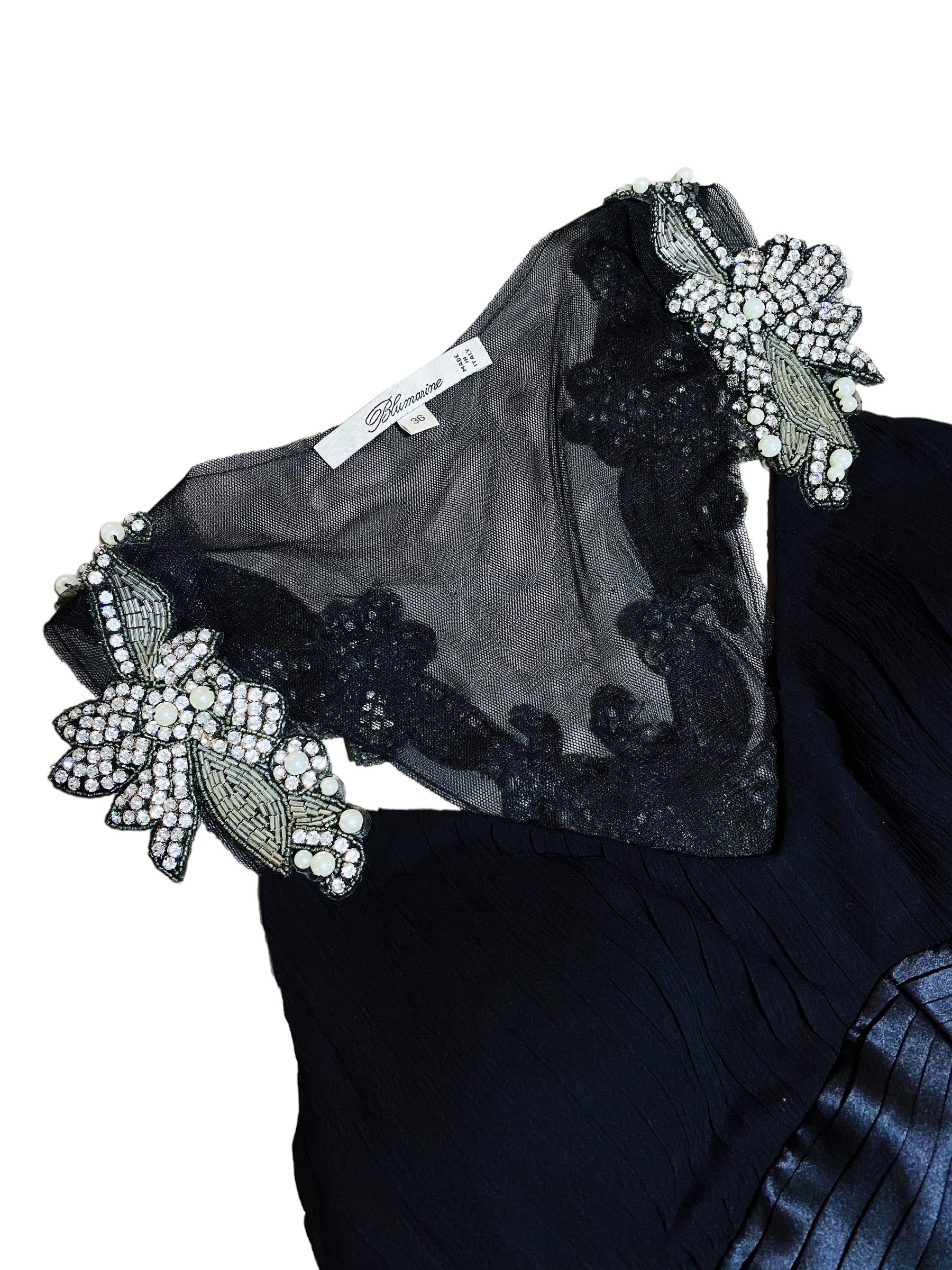 Robe vintage iconique Blumarine avec de superbes cristaux en vente 1