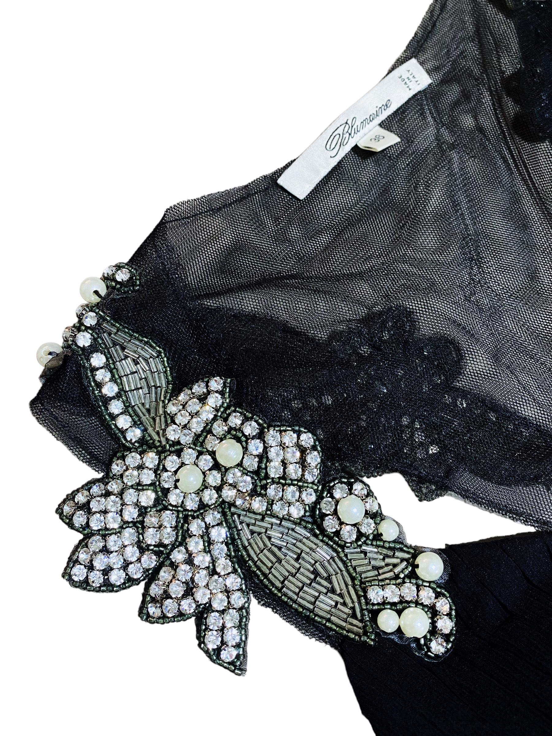 Robe vintage iconique Blumarine avec de superbes cristaux en vente 2