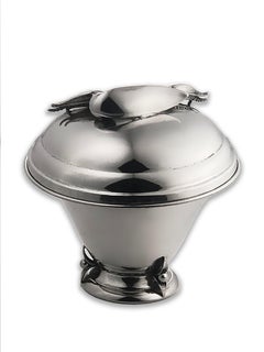 Vintage Iconic Carl Poul Petersen Sterling Silver Covered Bowl Circa 1960s