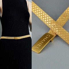 Vintage Iconic CHANEL CC Logo Mesh Belt