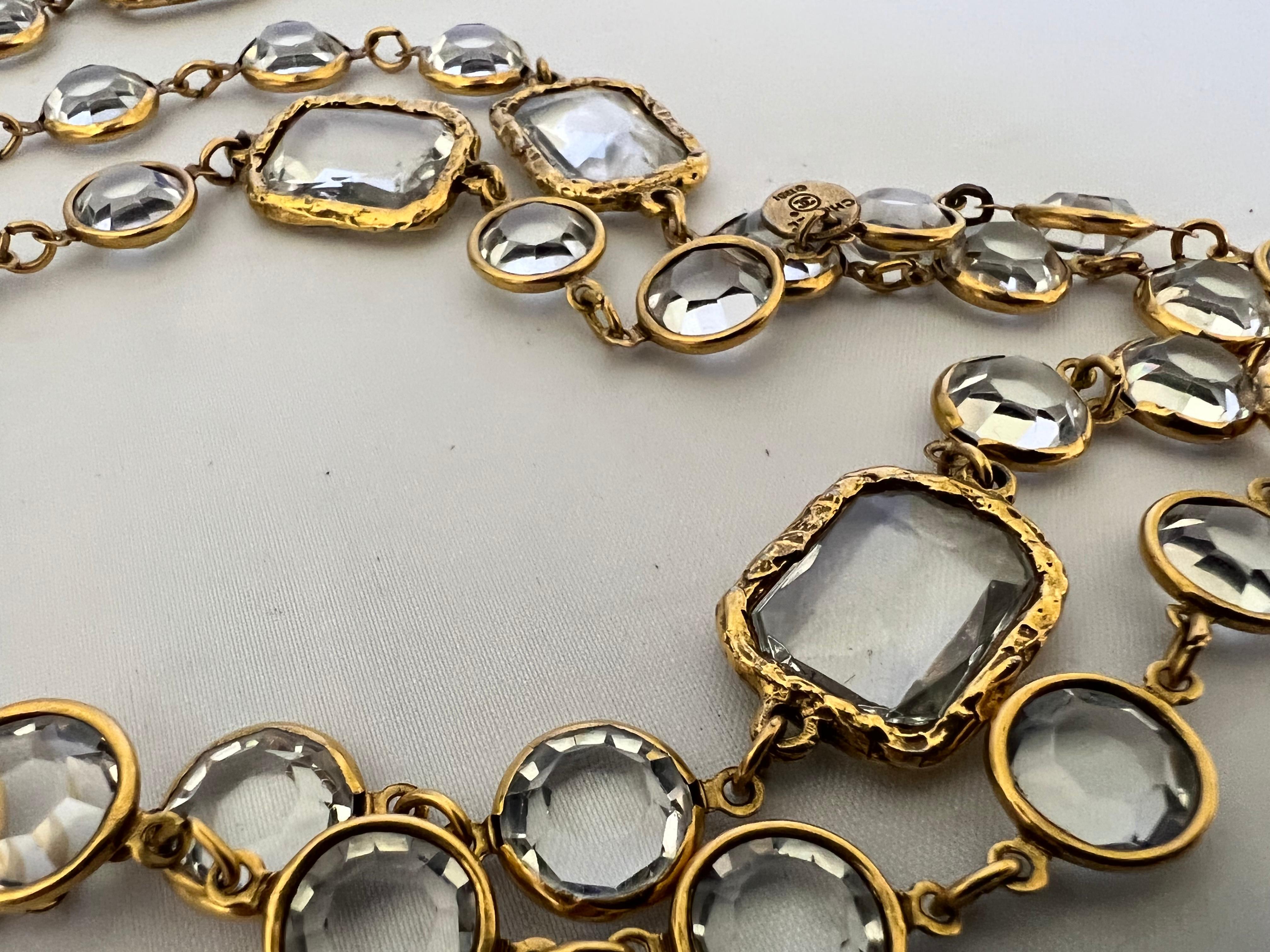 chanel paperclip necklace