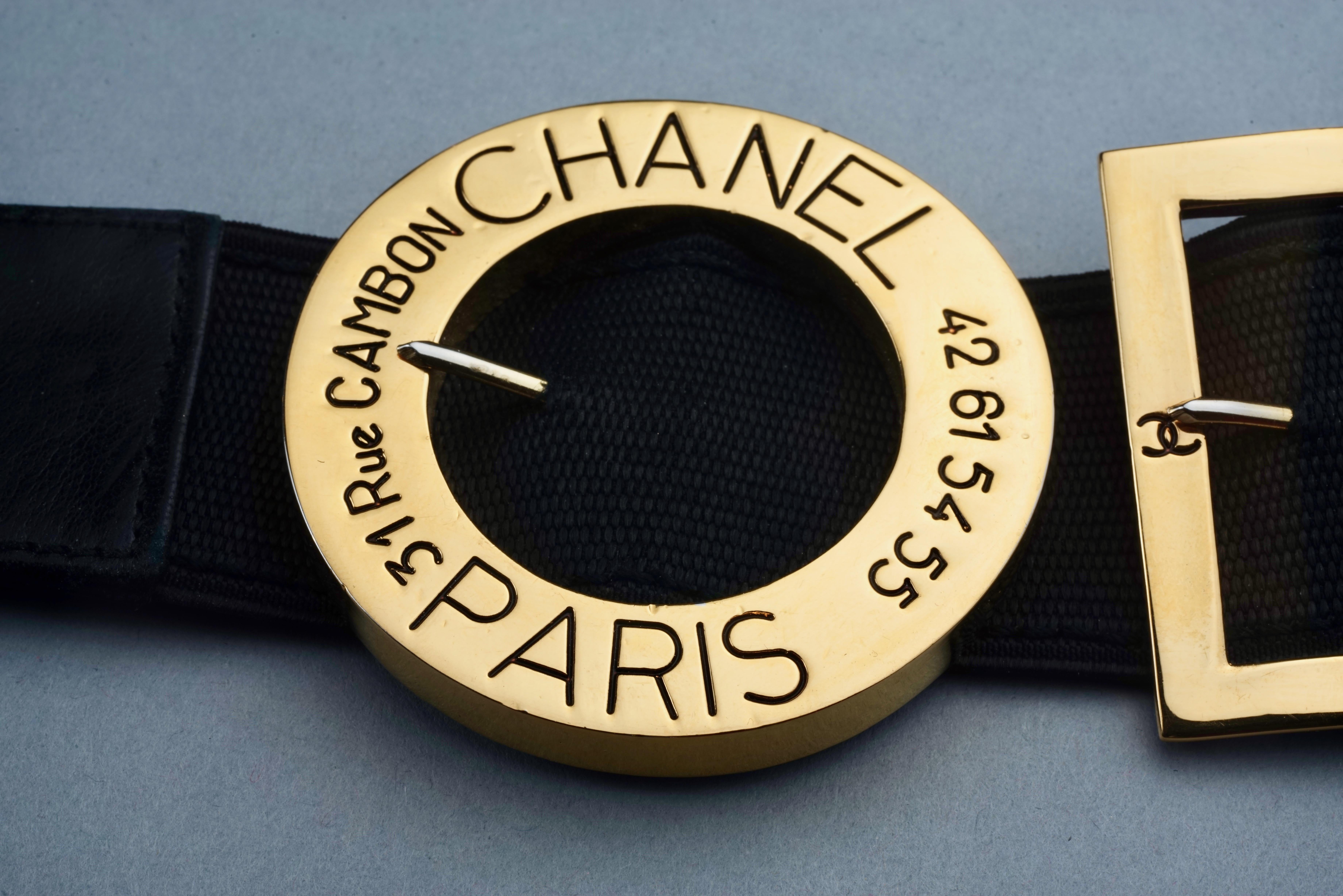 Vintage Iconic CHANEL Logo Multi Schnalle Gürtel 3
