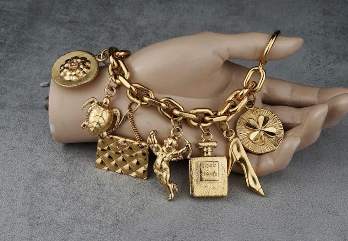Vintage Iconic CHANEL Lucky Charm Bracelet 2