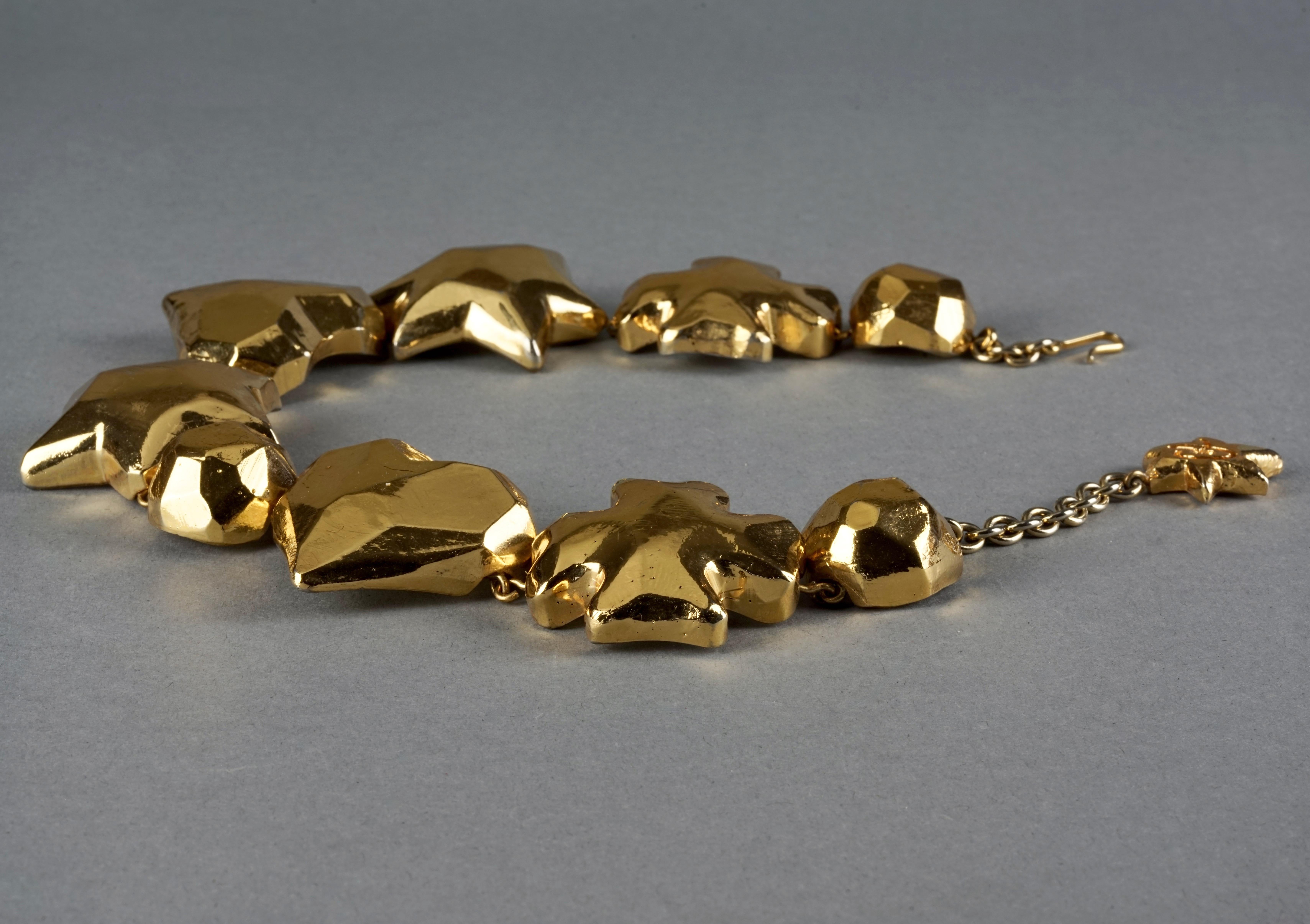 Women's Vintage Iconic CHRISTIAN LACROIX Cross Star Heart Choker Necklace For Sale