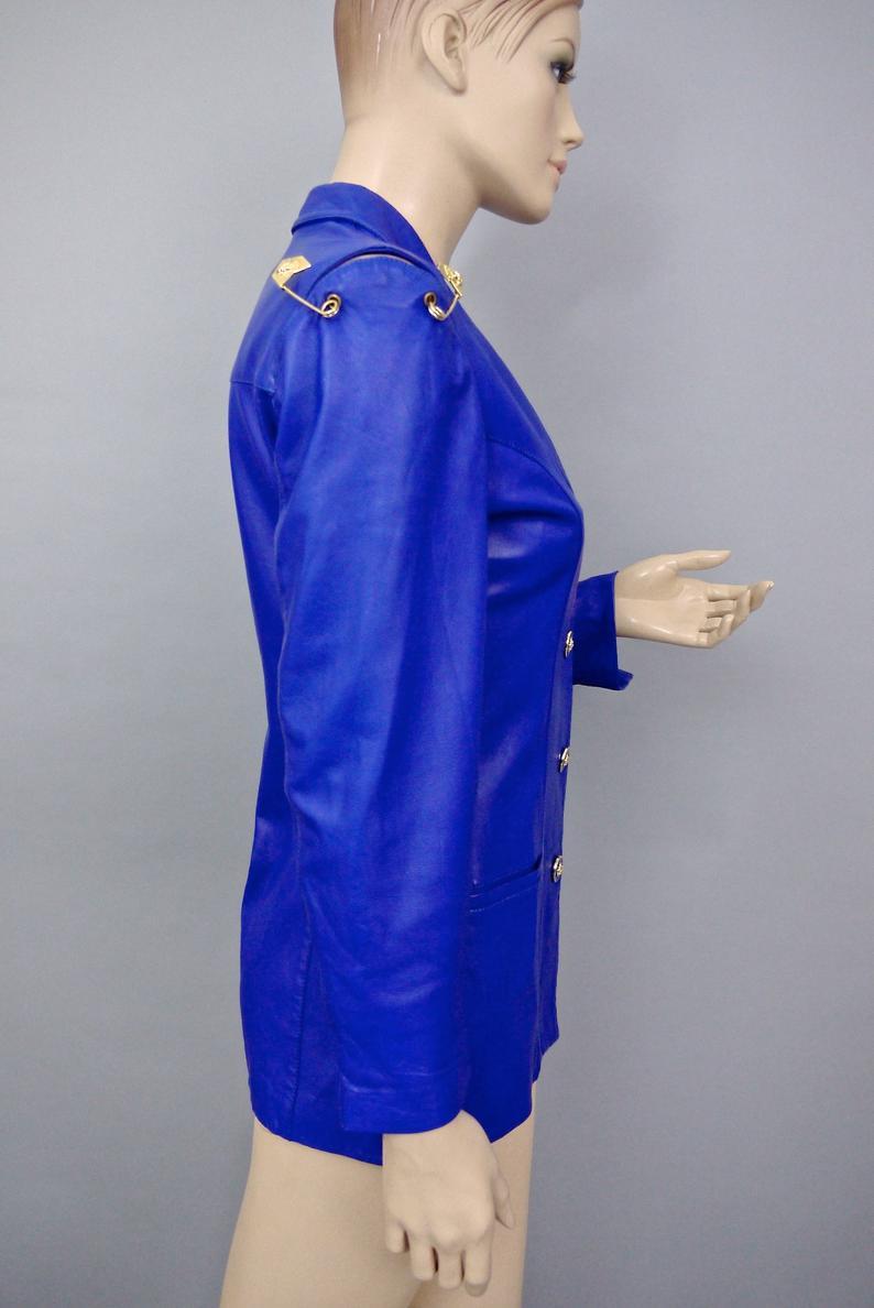 versace jacket blue