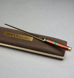 Vintage Iconic GUCCI Logo Enamel Letter Opener