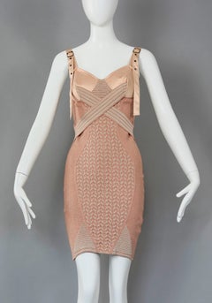 Vintage Iconic JEAN PAUL GAULTIER Madonna Corset Bondage Conical Bra Dress