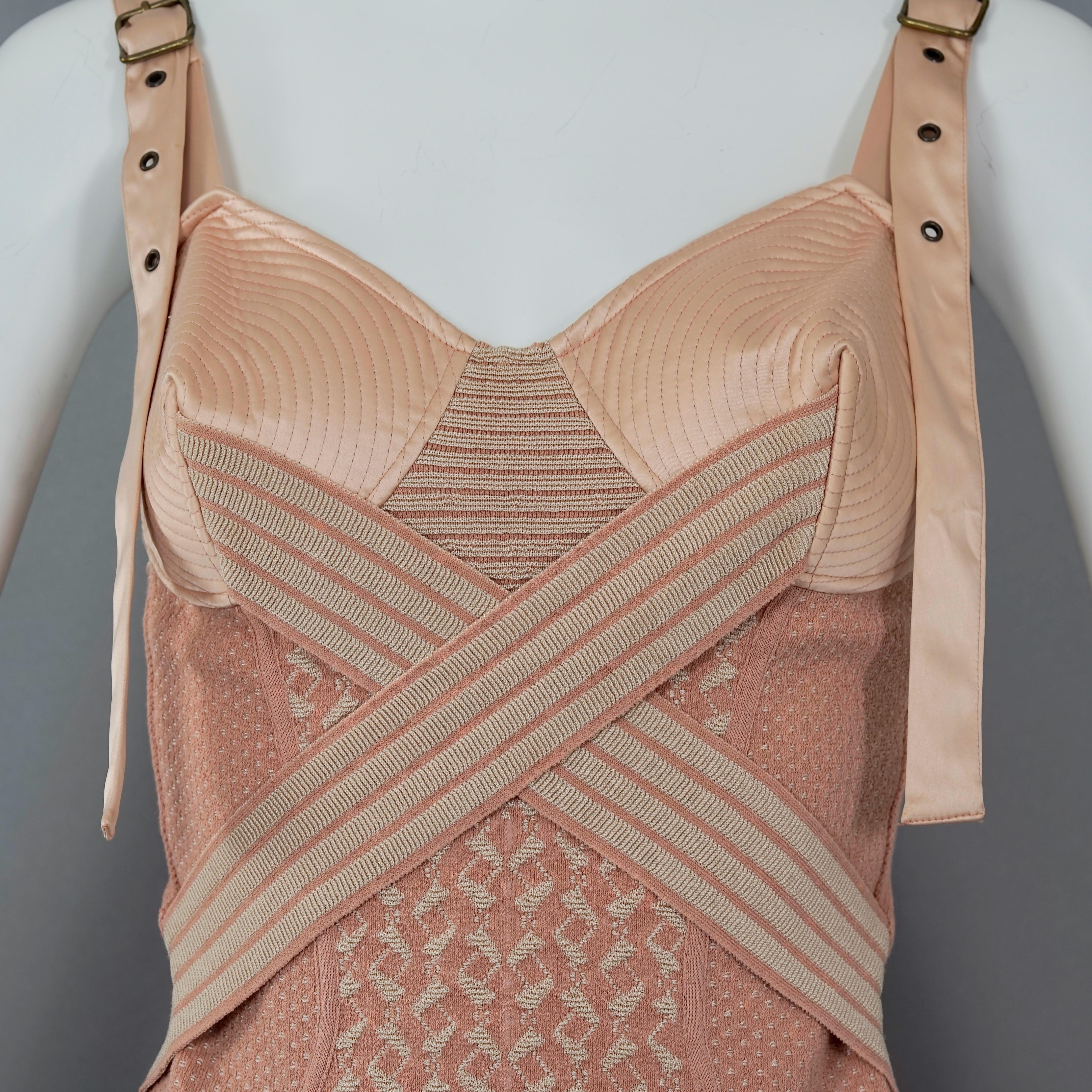 JEAN PAUL GAULTIER Robe bustier vintage iconique Madonna Corset Bondage Conical en vente 2