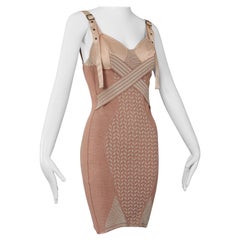 JEAN PAUL GAULTIER Robe bustier vintage iconique Madonna Corset Bondage Conical