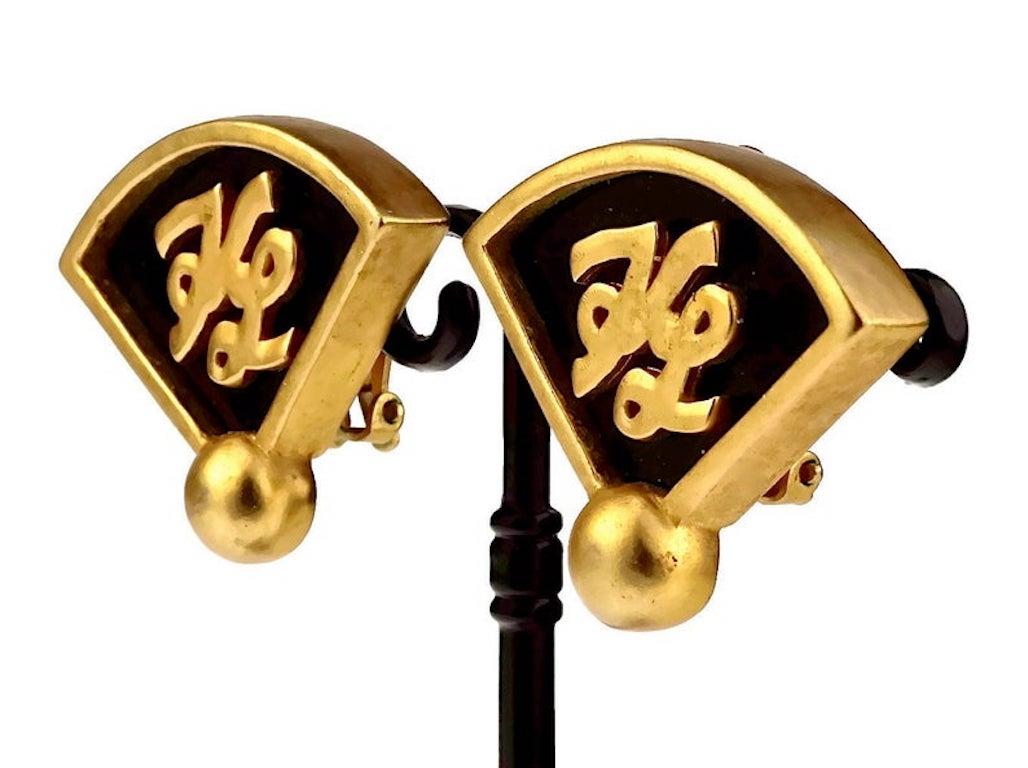 karl lagerfeld vintage earrings
