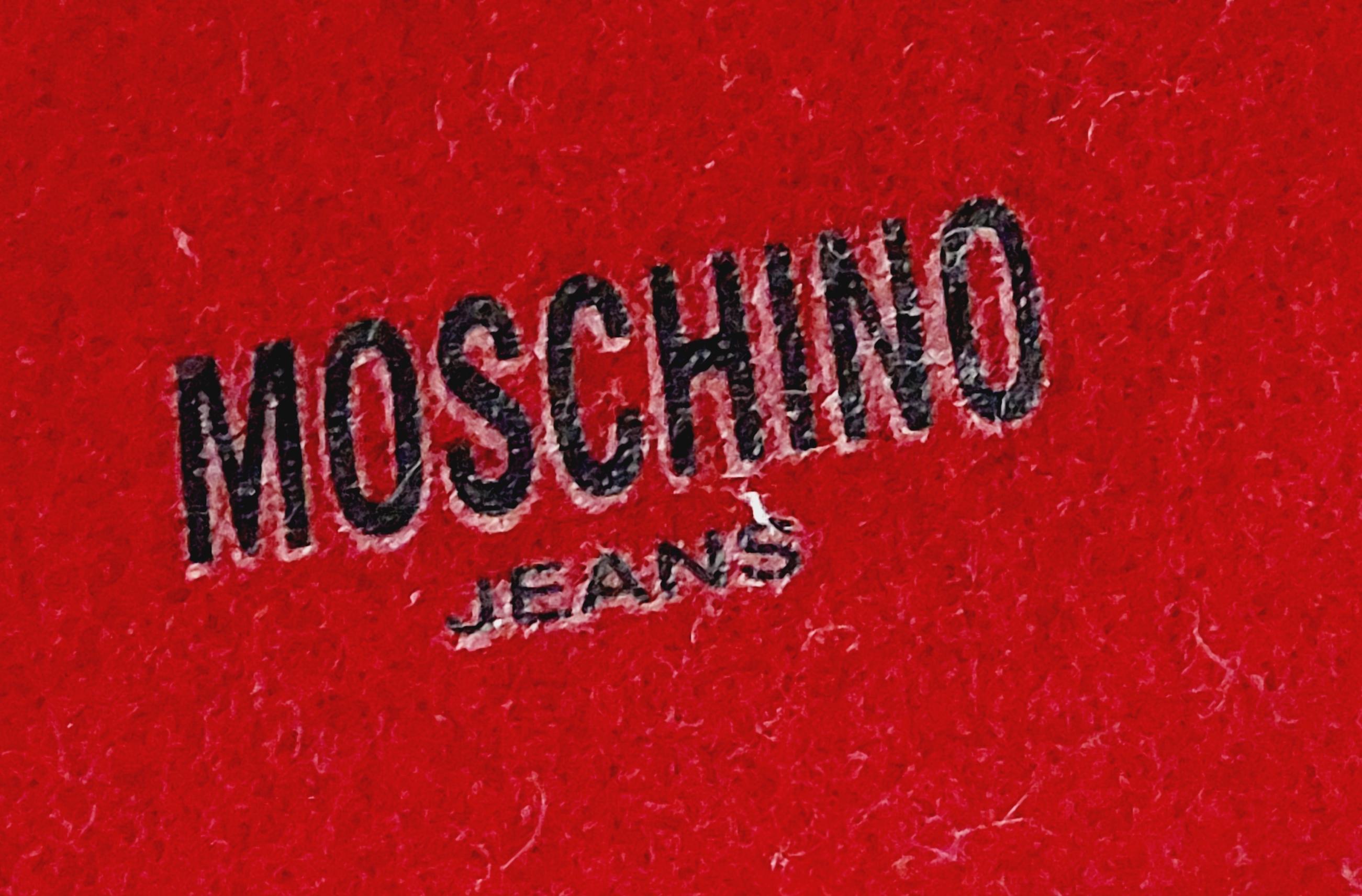 Vintage Iconic Moschino Heart Red Plush 3D Love Toy Whimsical HandBag Gluch 6