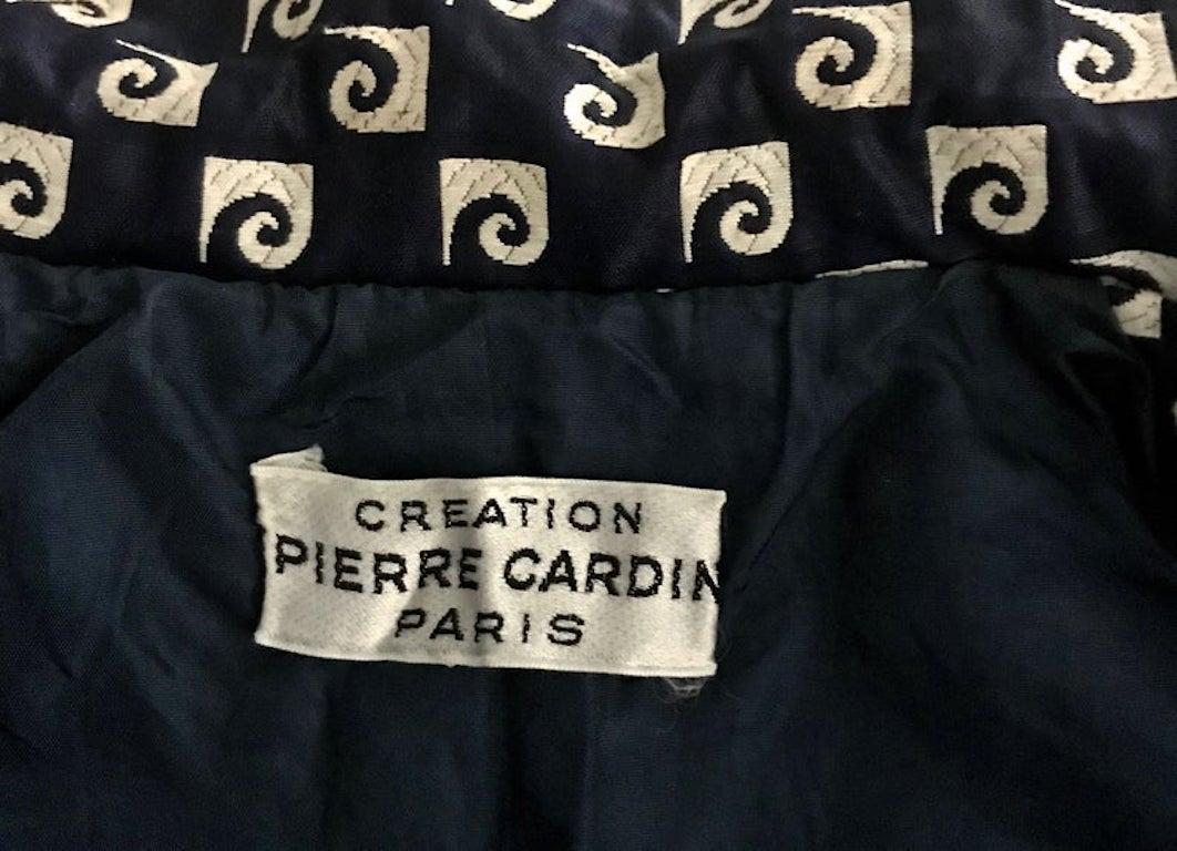 Vintage Iconic PIERRE CARDIN Monogram Vinyl Mod Jacket 5