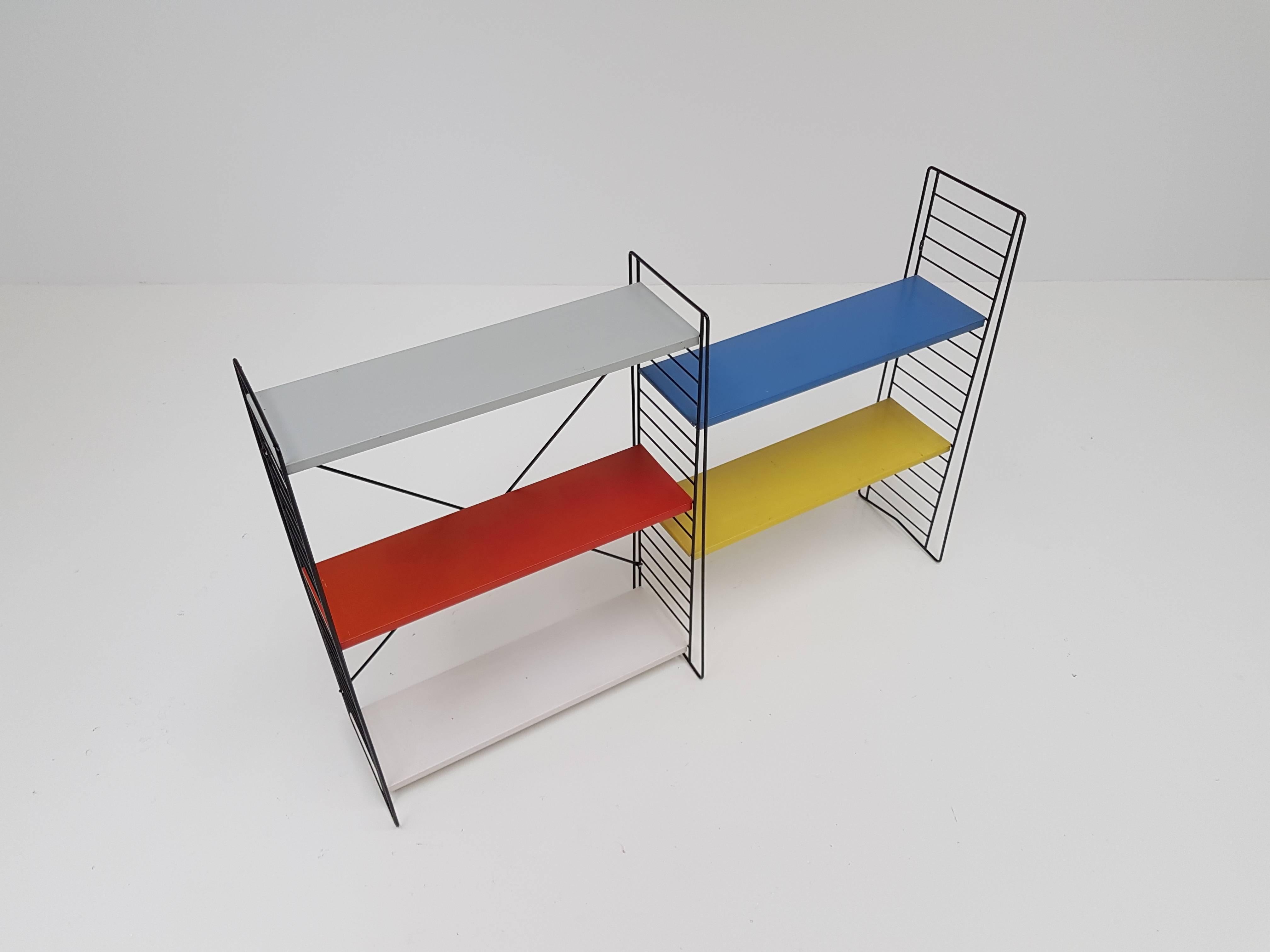 20th Century Vintage Iconic Tomado Holland Freestanding Shelving Designed by A. Dekker, 1950s