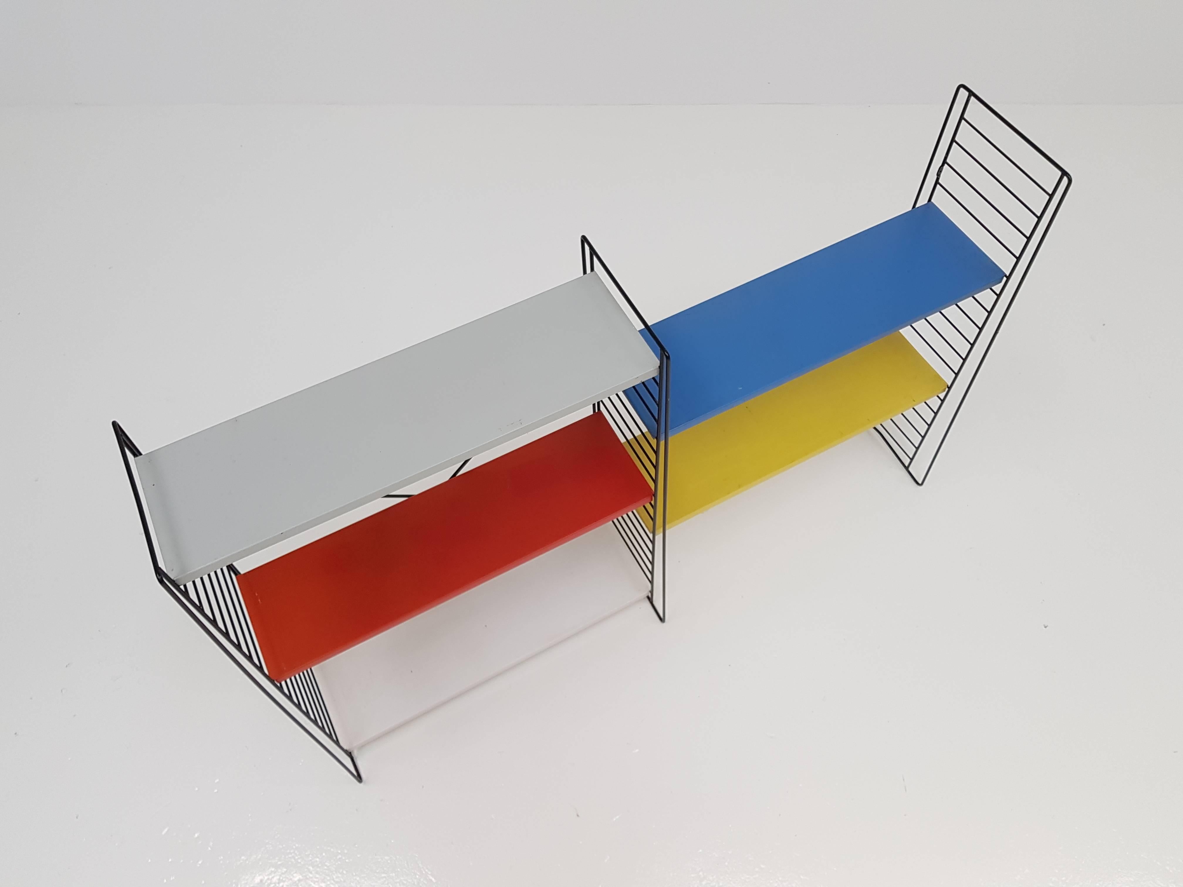 Vintage Iconic Tomado Holland Freestanding Shelving Designed by A. Dekker, 1950s 1