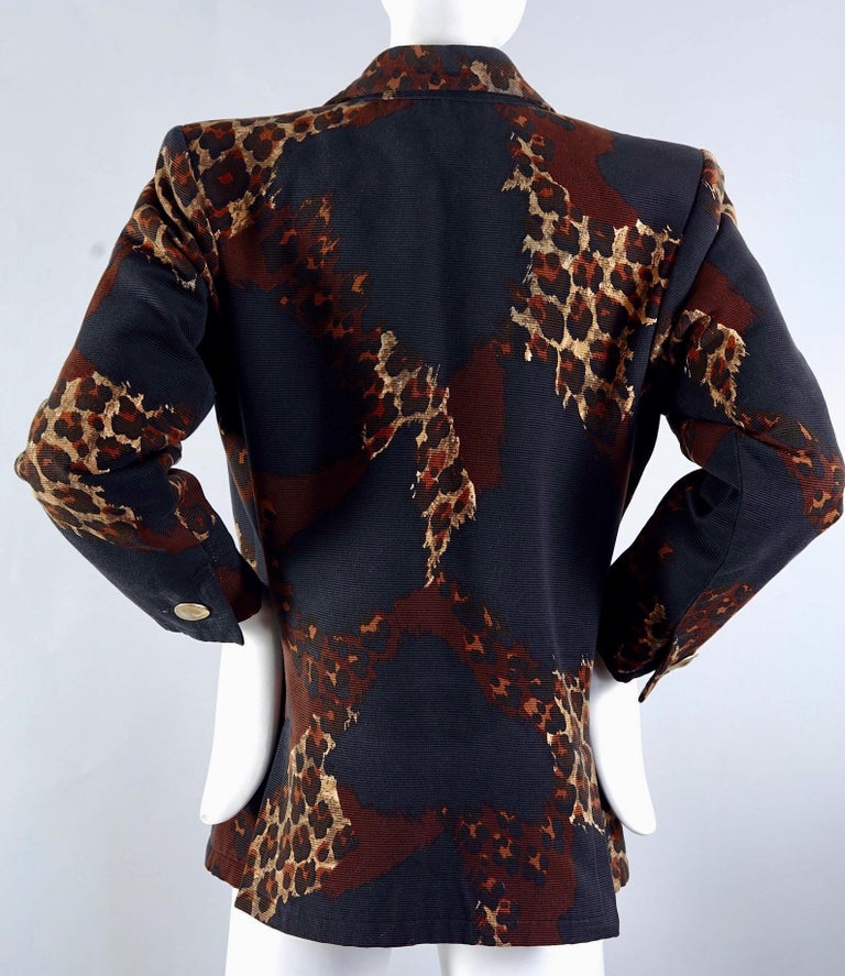 ysl leopard jacket
