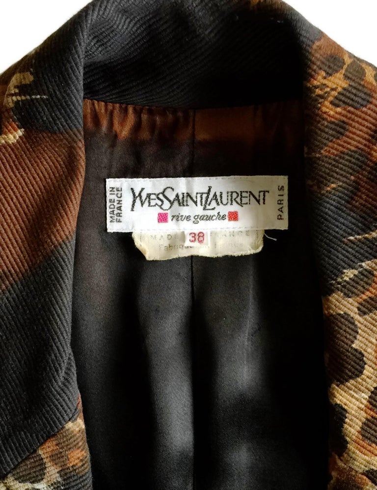 ysl leopard jacket