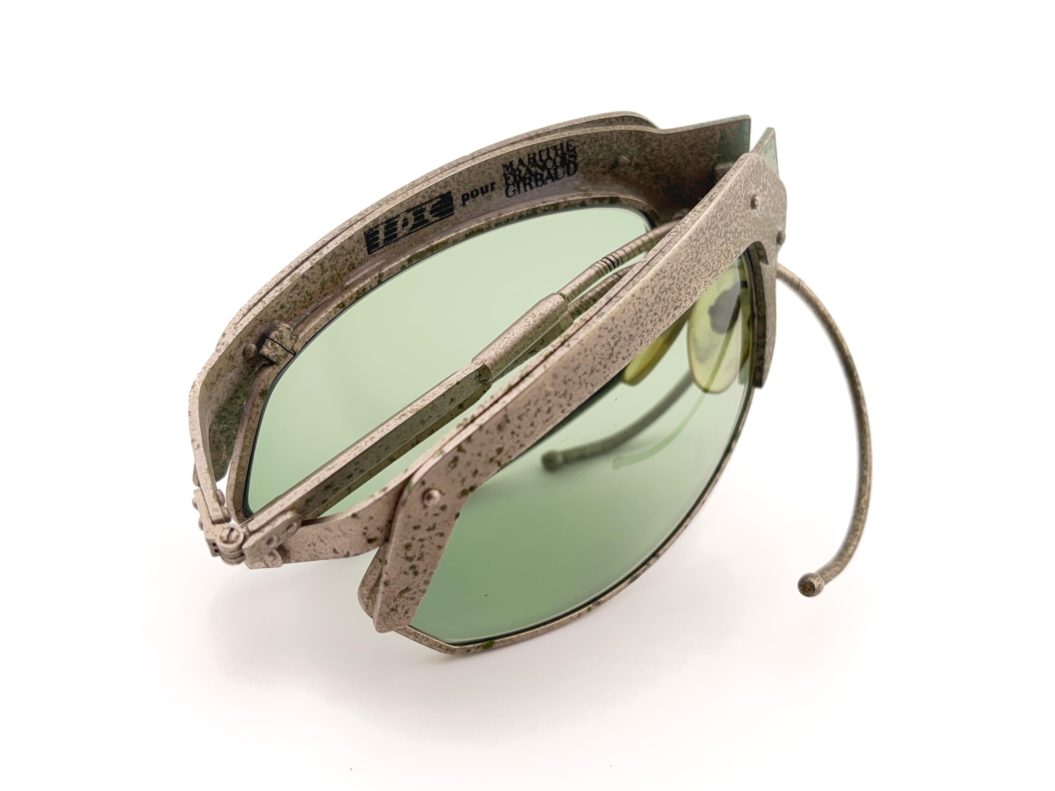 Vintage IDC G1 Marithe Francois Girbaud Foldes Mate Sonnenbrille Frankreich im Zustand „Hervorragend“ im Angebot in Baleares, Baleares