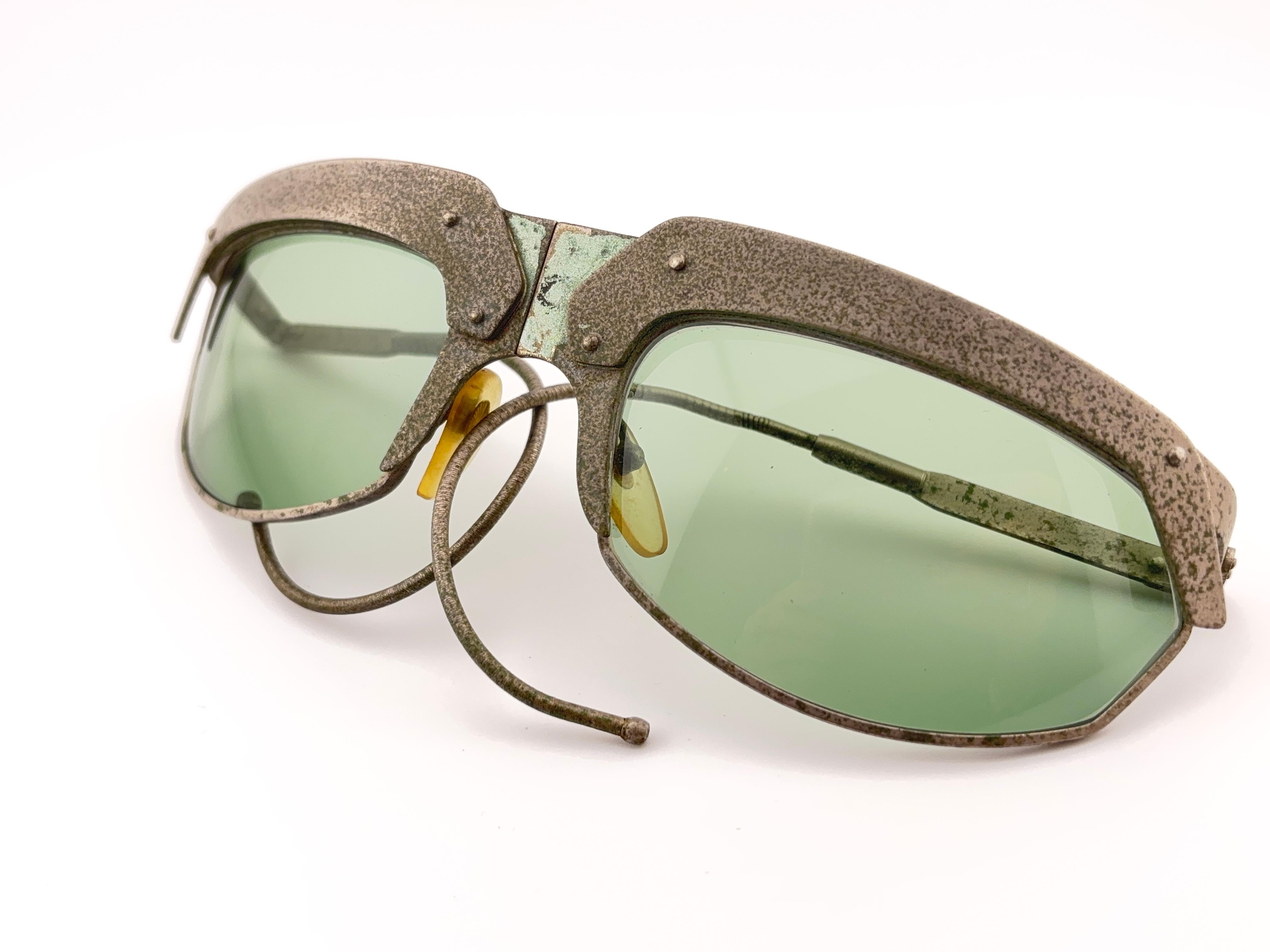 Vintage IDC G1 Marithe Francois Girbaud Foldes Mate Sonnenbrille Frankreich im Angebot 2