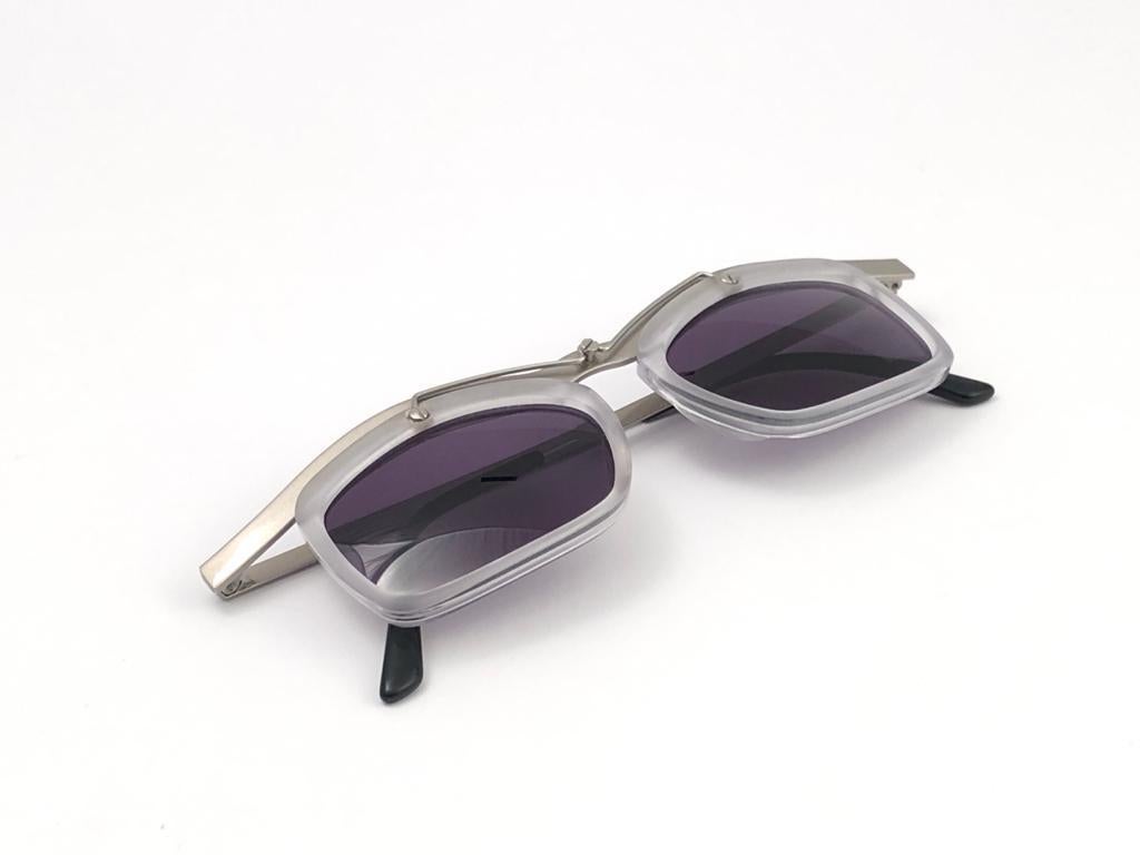 Vintage IDC Lunettes The Top 0012 Full Set 1980's Sunglasses Made in France For Sale 5