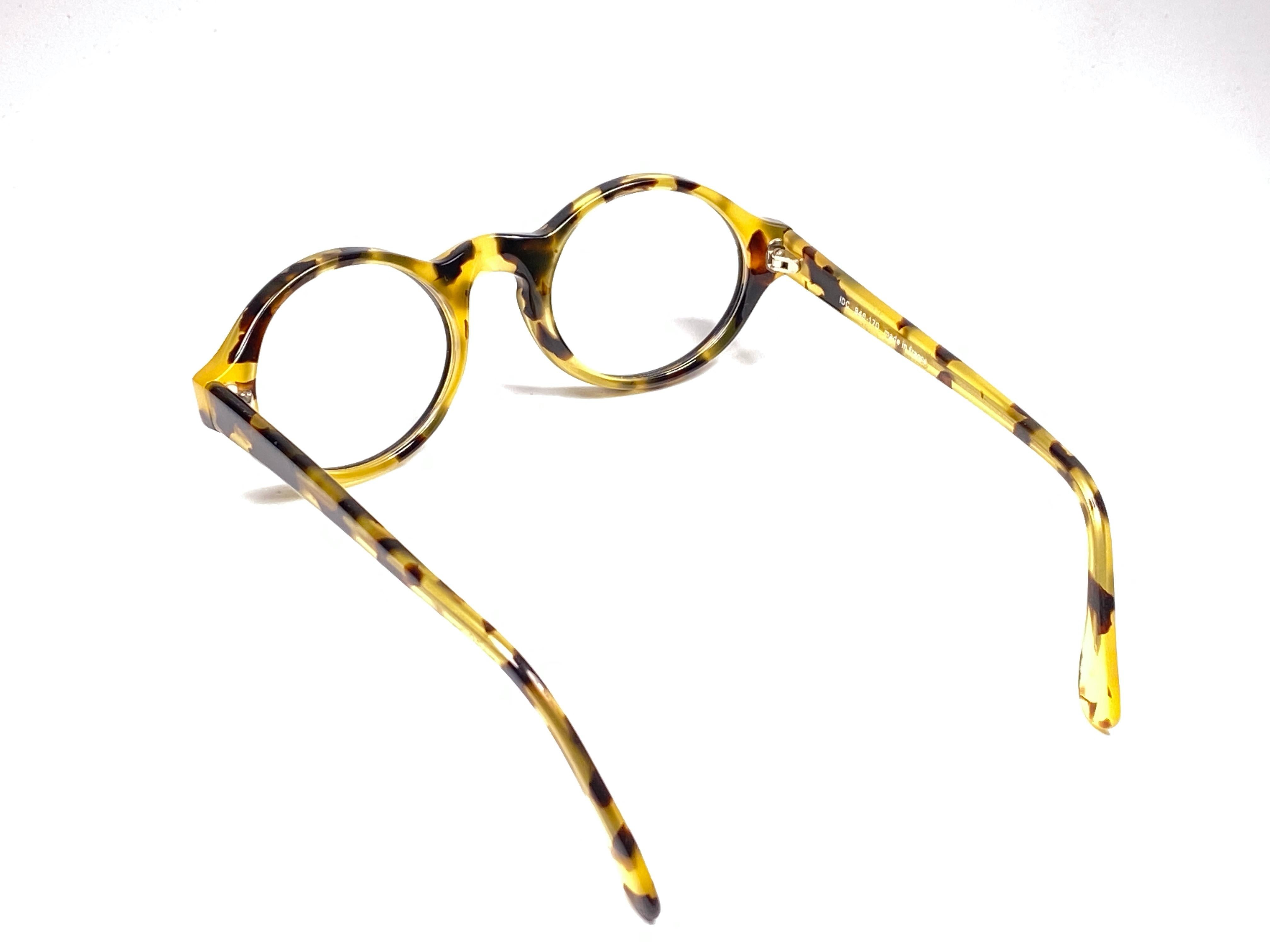 Vintage IDC Lunettes Schildpatt Medium Lesevorschrift 1980 Sonnenbrille Frankreich für Damen oder Herren im Angebot