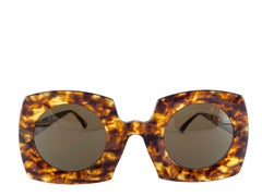 Vintage IDC Übergroße Schildkröte Gläser Sonnenbrille 80er Jahre Frankreich